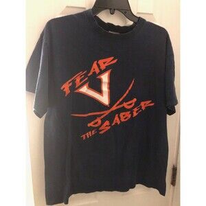 University of Virginia Cavaliers Fear The Saber Short sleeve T shirt Blue Large